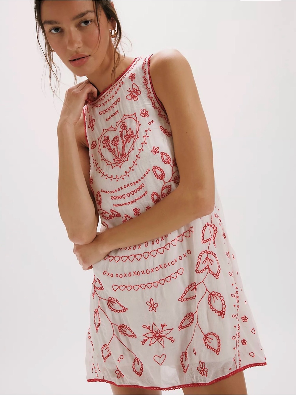 NWT Free People Love Letters Mini Dress